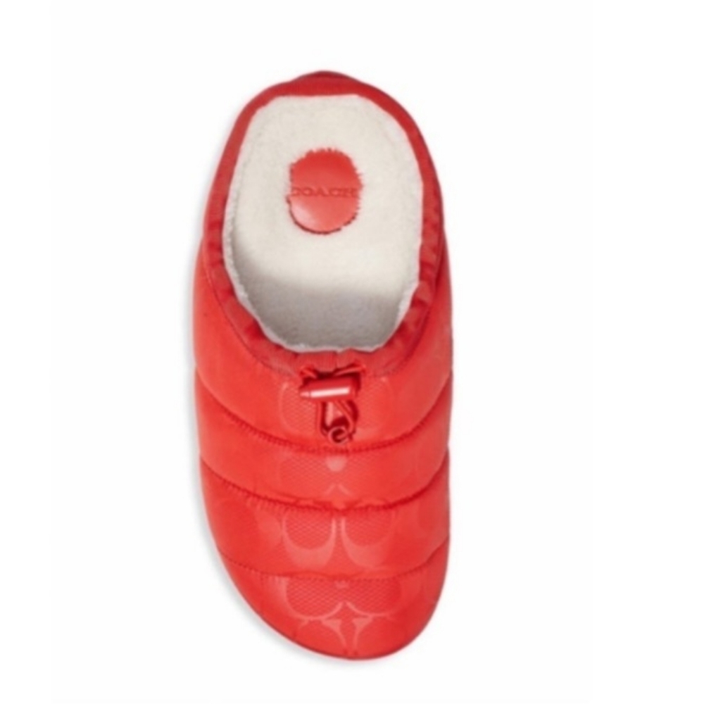 COACH Rachelle Monogram Quilted Nylon Slippers Women's Sizes New - Picture 4 of 15